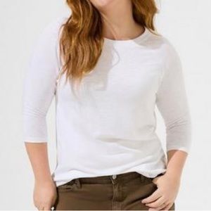 NWT TORRID Classic Fit Super Soft Slub Crew Raglan Tee 1X